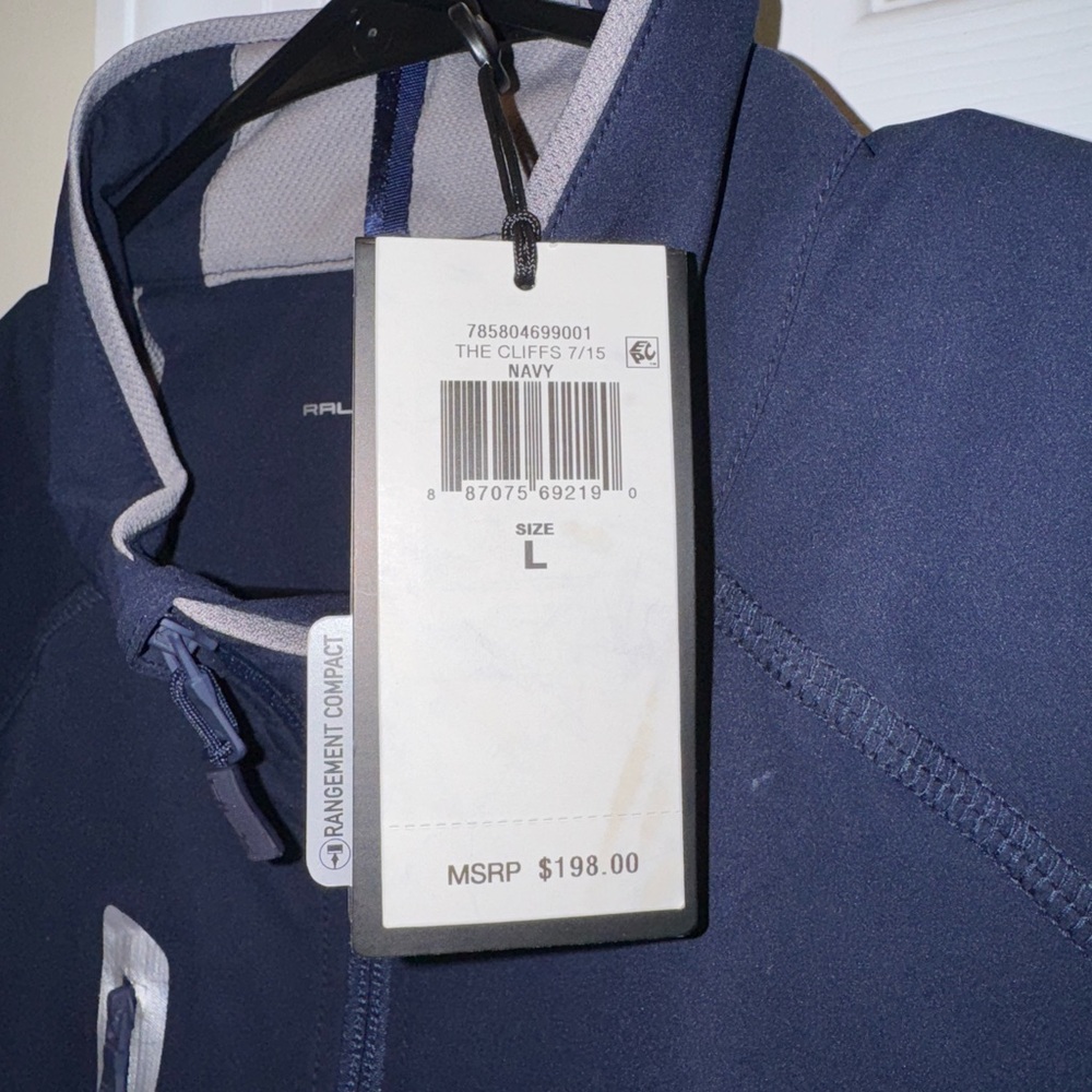 RLX Ralph Lauren Navy and Gray zip up - Picture 3 of 4